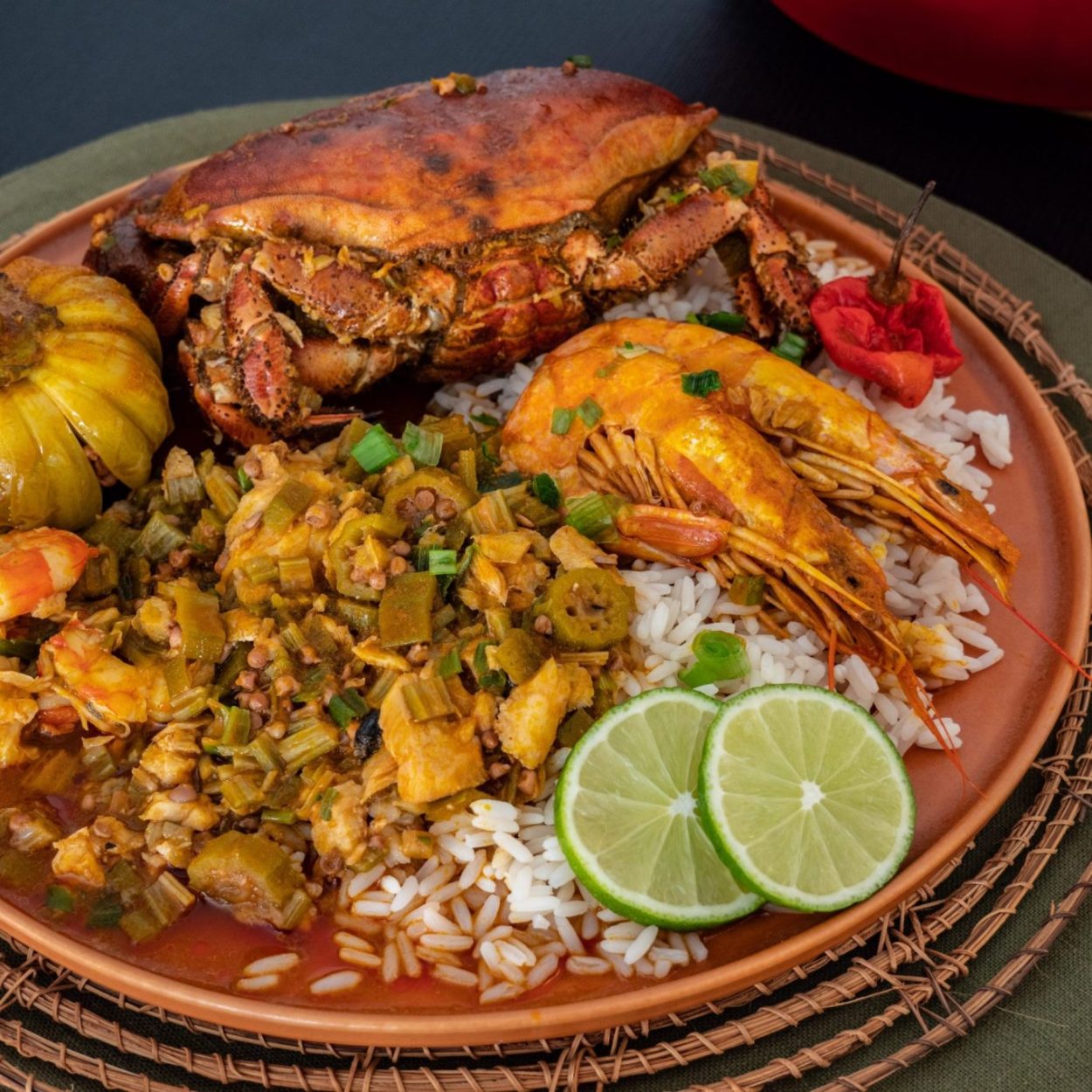 Soupou kandja – Ragout de poisson et fruits de mer à la sauce au gombo – Recette Sénégalaise