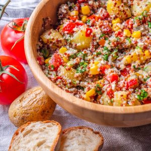 Solterito de quinua – Salade de quinoa - Recette péruvienne
