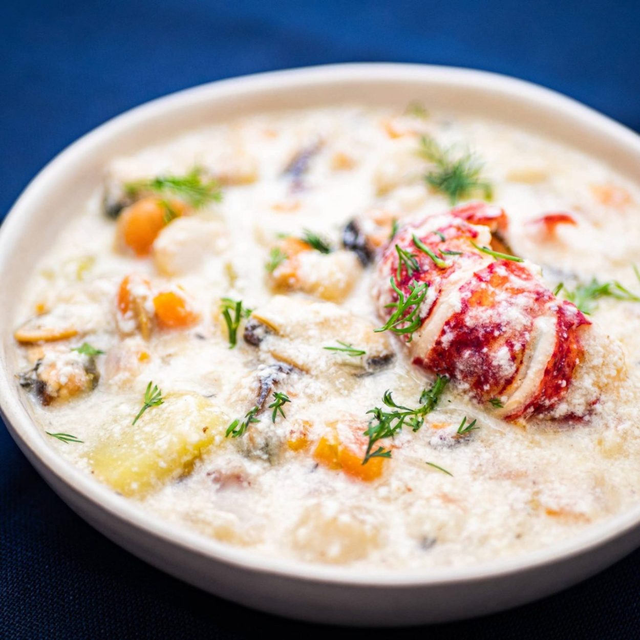 Nova Scotia seafood chowder – Soupe crémeuse aux fruits de mer – Recette canadienne