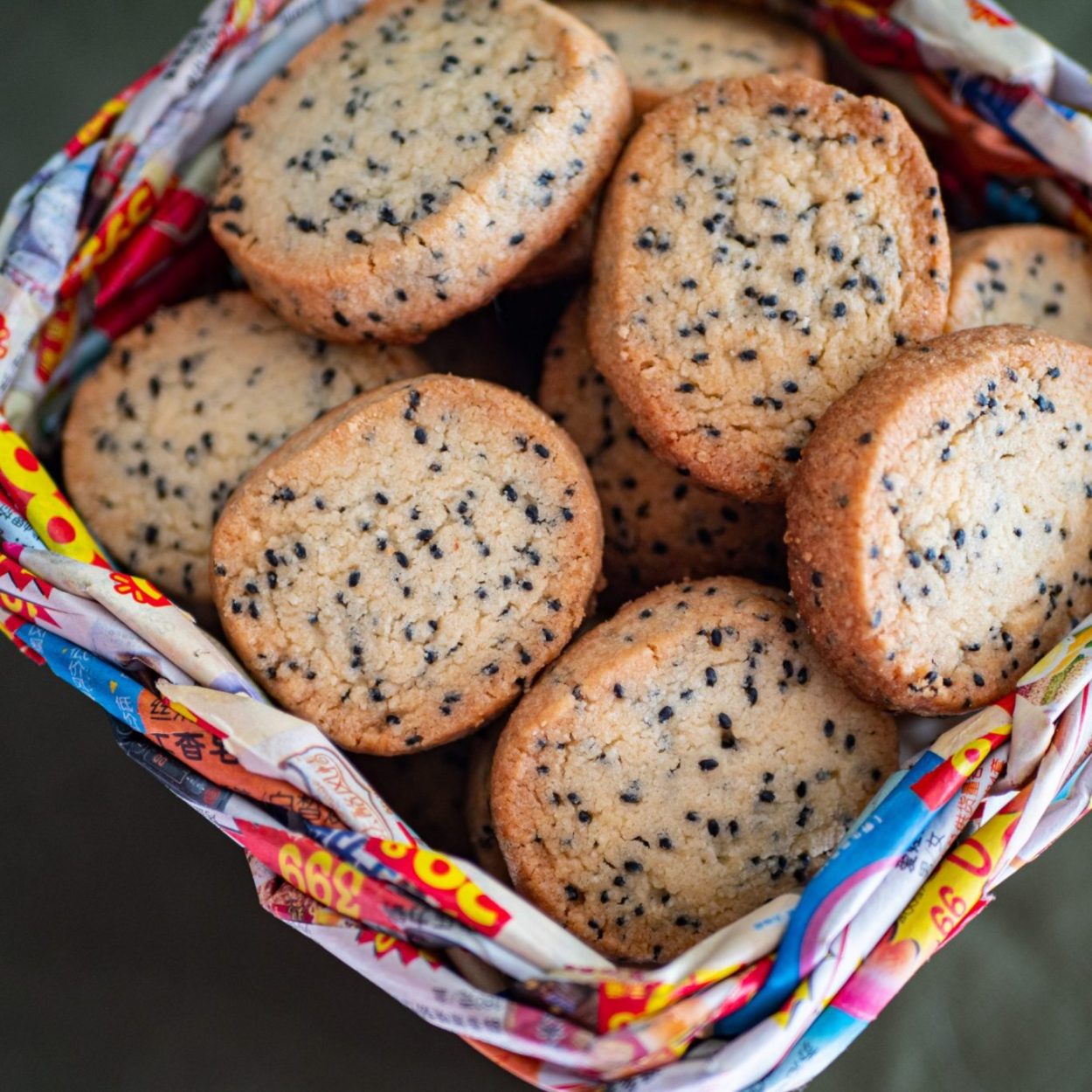 Cookies au sésame noir – Recette japonaise