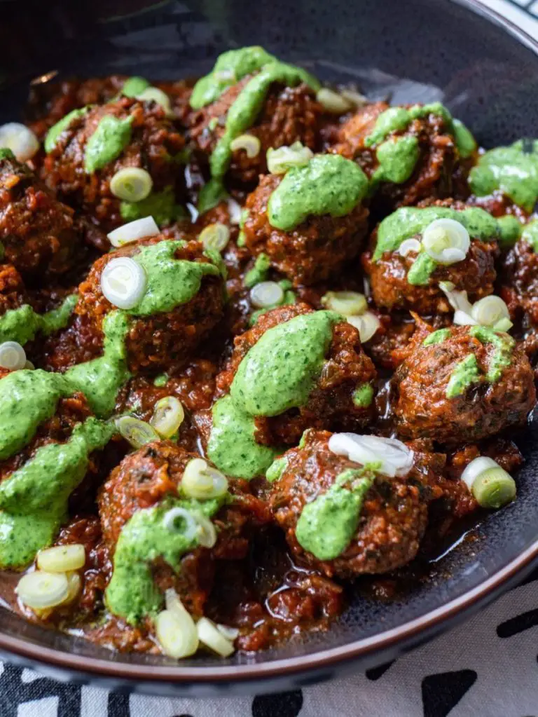 Kefta meatballs and tomato sauce tagine with jalapeno sauce  My moroccan food