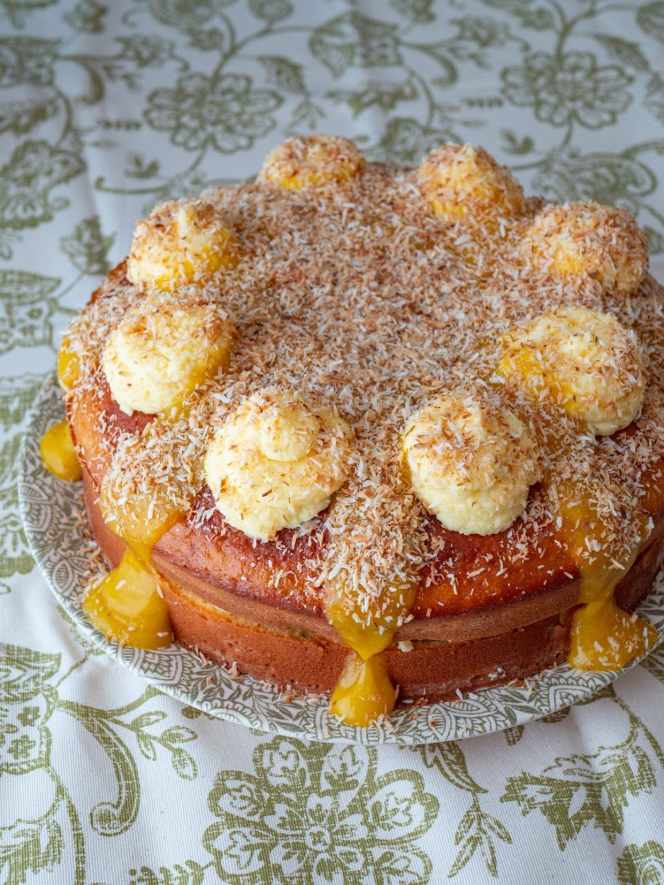 Mango And Coconut Yoghurt Cake With German Buttercream – Nadiya Hussain